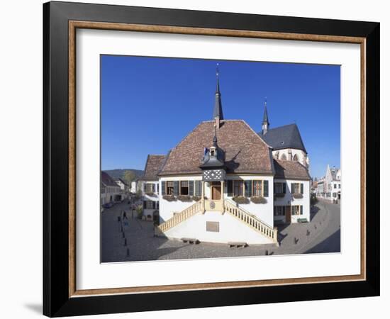 Old Town Hall (Museum of Wine Culture) and St. Ulrich Church-Marcus Lange-Framed Photographic Print