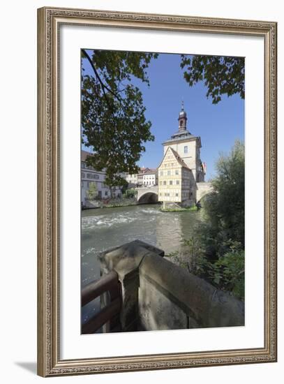 Old Town Hall, UNESCO World Heritage Site, Regnitz River, Bamberg, Franconia, Bavaria, Germany-Markus Lange-Framed Photographic Print