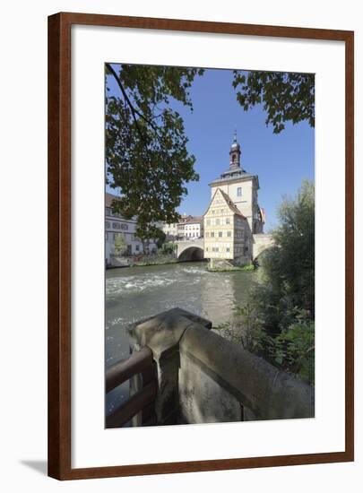 Old Town Hall, UNESCO World Heritage Site, Regnitz River, Bamberg, Franconia, Bavaria, Germany-Markus Lange-Framed Photographic Print