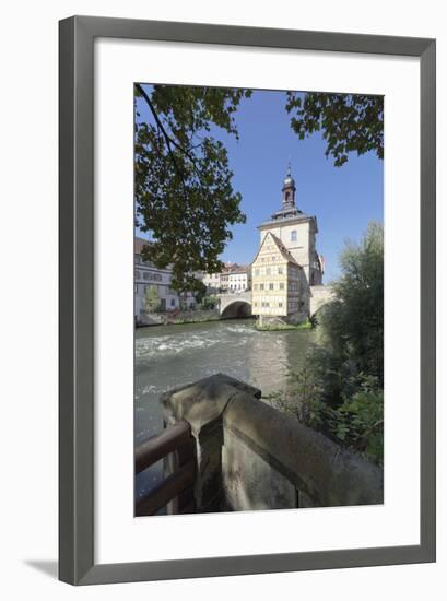 Old Town Hall, UNESCO World Heritage Site, Regnitz River, Bamberg, Franconia, Bavaria, Germany-Markus Lange-Framed Photographic Print