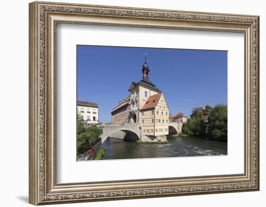 Old Town Hall, UNESCO World Heritage Site, Regnitz River, Bamberg, Franconia, Bavaria, Germany-Markus Lange-Framed Photographic Print