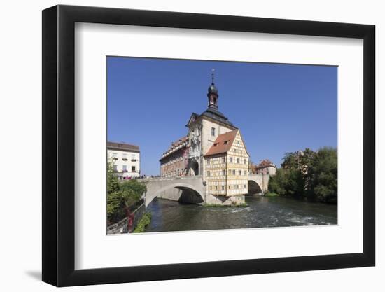 Old Town Hall, UNESCO World Heritage Site, Regnitz River, Bamberg, Franconia, Bavaria, Germany-Markus Lange-Framed Photographic Print