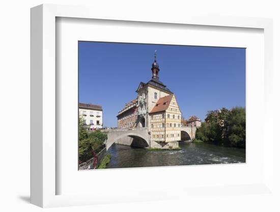 Old Town Hall, UNESCO World Heritage Site, Regnitz River, Bamberg, Franconia, Bavaria, Germany-Markus Lange-Framed Photographic Print