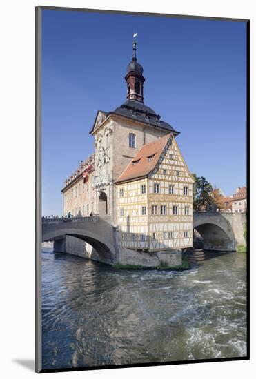 Old Town Hall, UNESCO World Heritage Site, Regnitz River, Bamberg, Franconia, Bavaria, Germany-Markus Lange-Mounted Photographic Print