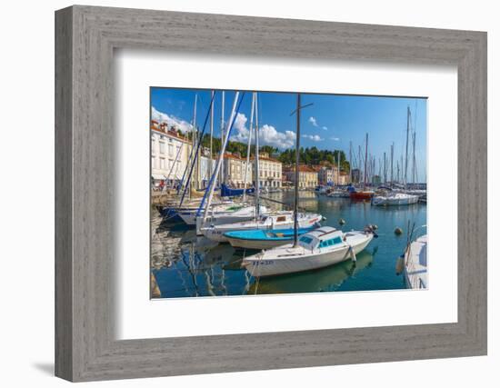 Old Town Harbour, Piran, Primorska, Slovenian Istria, Slovenia, Europe-Alan Copson-Framed Photographic Print