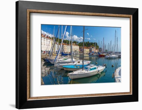 Old Town Harbour, Piran, Primorska, Slovenian Istria, Slovenia, Europe-Alan Copson-Framed Photographic Print