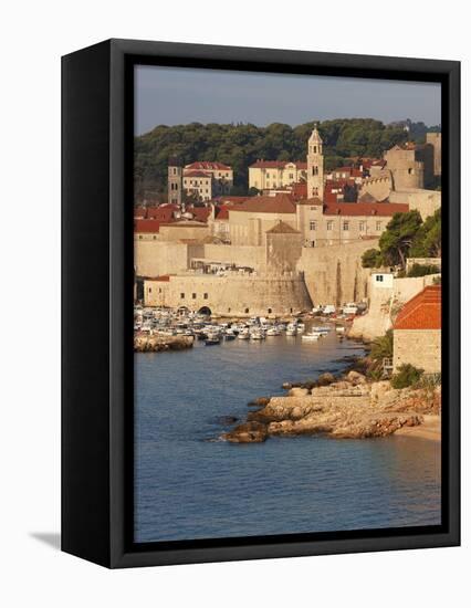 Old Town in Early Morning Light, UNESCO World Heritage Site, Dubrovnik, Croatia, Europe-Martin Child-Framed Premier Image Canvas