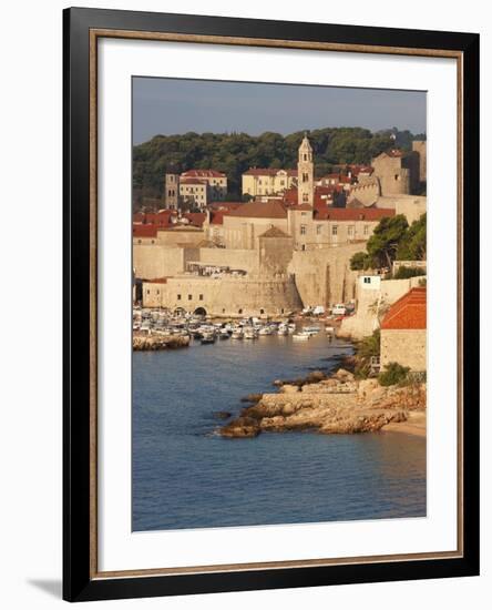 Old Town in Early Morning Light, UNESCO World Heritage Site, Dubrovnik, Croatia, Europe-Martin Child-Framed Photographic Print