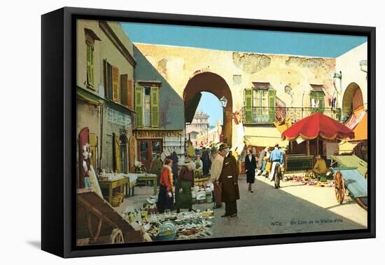 Old Town in Nice-null-Framed Stretched Canvas