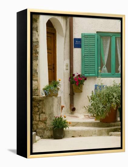 Old Town, Krk, Croatia-Russell Young-Framed Premier Image Canvas