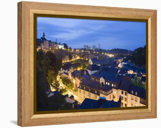 Old Town, Luxembourg City, Grand Duchy of Luxembourg, Europe-Christian Kober-Framed Premier Image Canvas