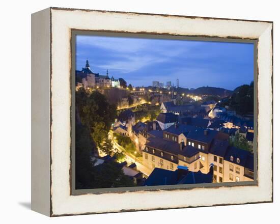 Old Town, Luxembourg City, Grand Duchy of Luxembourg, Europe-Christian Kober-Framed Premier Image Canvas