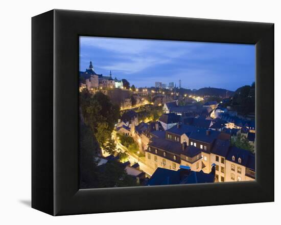 Old Town, Luxembourg City, Grand Duchy of Luxembourg, Europe-Christian Kober-Framed Premier Image Canvas