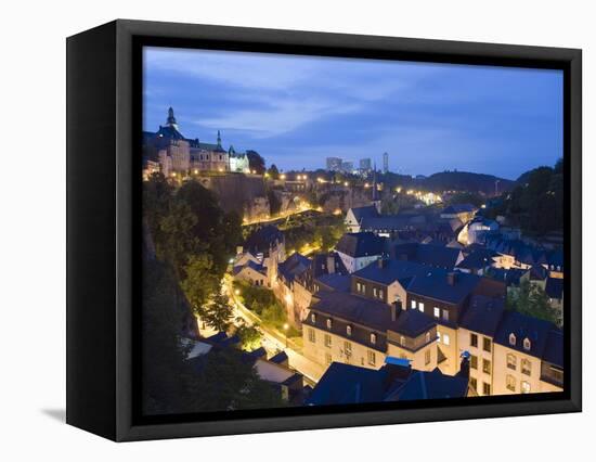 Old Town, Luxembourg City, Grand Duchy of Luxembourg, Europe-Christian Kober-Framed Premier Image Canvas
