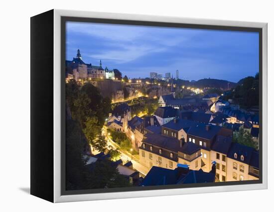 Old Town, Luxembourg City, Grand Duchy of Luxembourg, Europe-Christian Kober-Framed Premier Image Canvas