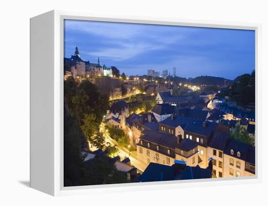 Old Town, Luxembourg City, Grand Duchy of Luxembourg, Europe-Christian Kober-Framed Premier Image Canvas