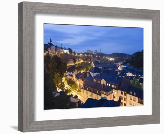 Old Town, Luxembourg City, Grand Duchy of Luxembourg, Europe-Christian Kober-Framed Photographic Print