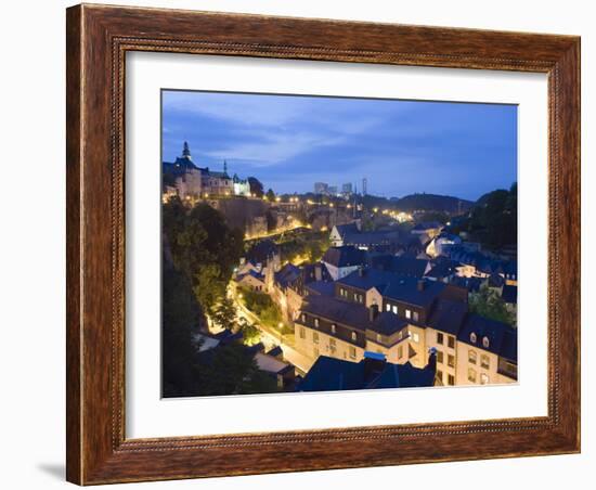 Old Town, Luxembourg City, Grand Duchy of Luxembourg, Europe-Christian Kober-Framed Photographic Print