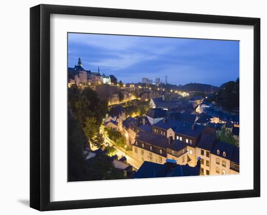 Old Town, Luxembourg City, Grand Duchy of Luxembourg, Europe-Christian Kober-Framed Photographic Print