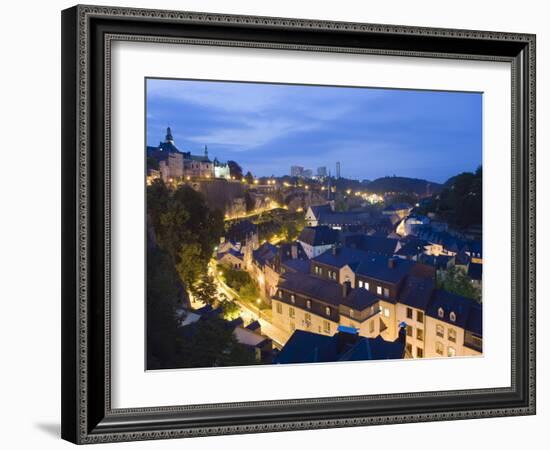 Old Town, Luxembourg City, Grand Duchy of Luxembourg, Europe-Christian Kober-Framed Photographic Print