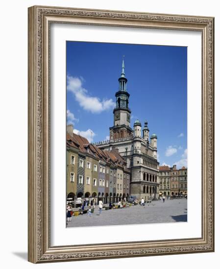 Old Town Market Place in Poznan on the River Warta, the Polish Capital Until Mid 11th C, Poland-Tovy Adina-Framed Photographic Print