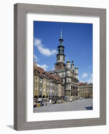 Old Town Market Place in Poznan on the River Warta, the Polish Capital Until Mid 11th C, Poland-Tovy Adina-Framed Photographic Print