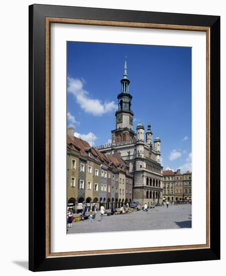 Old Town Market Place in Poznan on the River Warta, the Polish Capital Until Mid 11th C, Poland-Tovy Adina-Framed Photographic Print