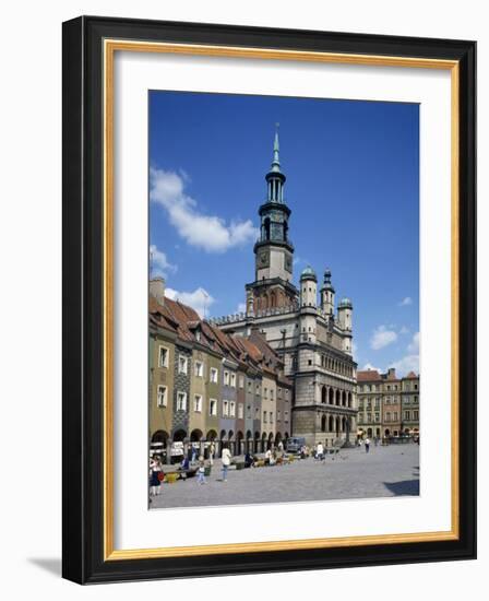 Old Town Market Place in Poznan on the River Warta, the Polish Capital Until Mid 11th C, Poland-Tovy Adina-Framed Photographic Print