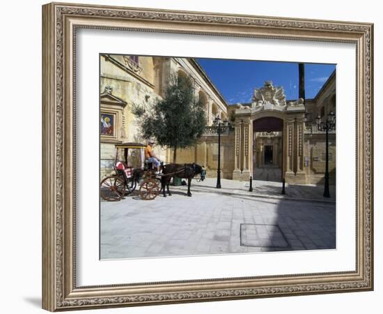 Old Town of Mdina, Malta, Mediterranean, Europe-Hans Peter Merten-Framed Photographic Print