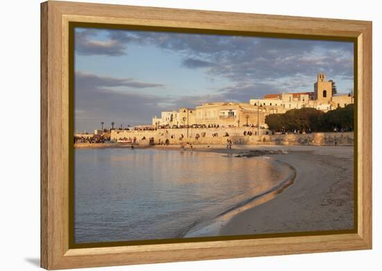 Old Town of Otranto, Peninsula of Salento, Apulia, Italy-Markus Lange-Framed Premier Image Canvas