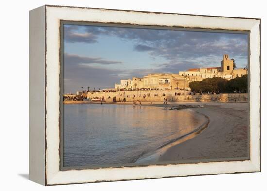 Old Town of Otranto, Peninsula of Salento, Apulia, Italy-Markus Lange-Framed Premier Image Canvas