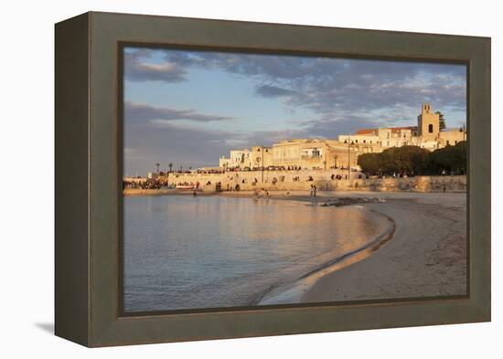 Old Town of Otranto, Peninsula of Salento, Apulia, Italy-Markus Lange-Framed Premier Image Canvas