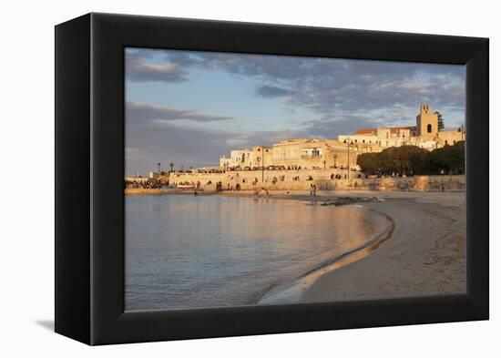 Old Town of Otranto, Peninsula of Salento, Apulia, Italy-Markus Lange-Framed Premier Image Canvas