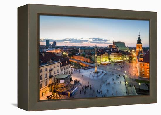 Old Town Panorama of Warsaw-Jacek Kadaj-Framed Premier Image Canvas