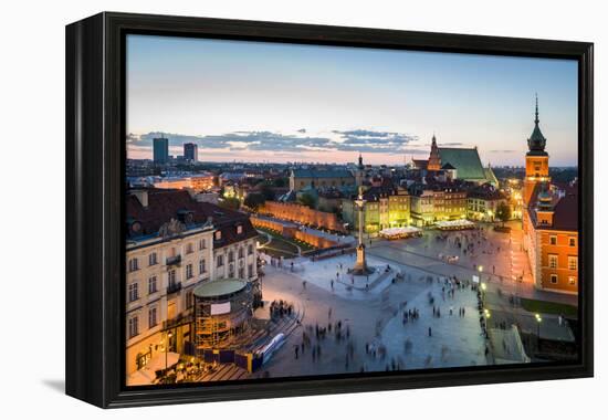 Old Town Panorama of Warsaw-Jacek Kadaj-Framed Premier Image Canvas