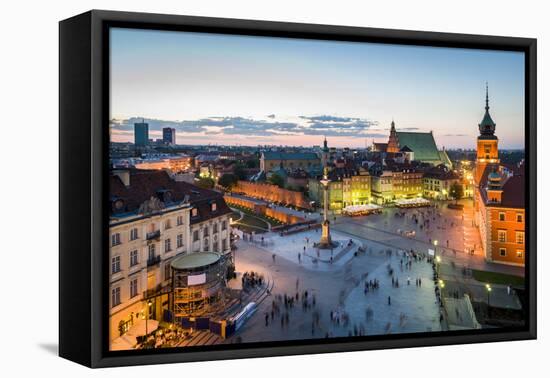 Old Town Panorama of Warsaw-Jacek Kadaj-Framed Premier Image Canvas