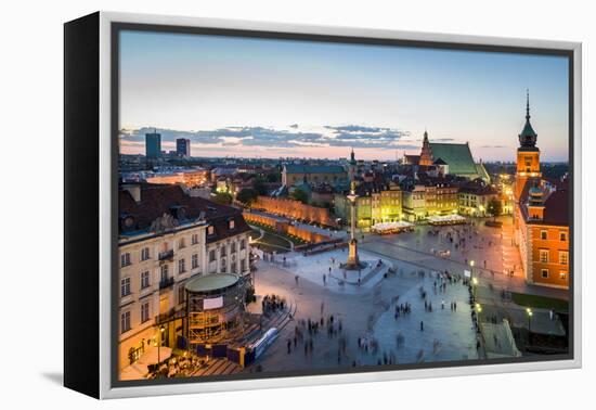 Old Town Panorama of Warsaw-Jacek Kadaj-Framed Premier Image Canvas