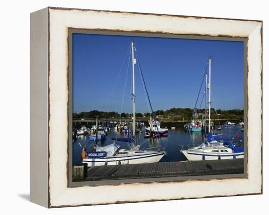 Old Town Quay, Lymington, Hampshire, England, United Kingdom, Europe-David Hughes-Framed Premier Image Canvas