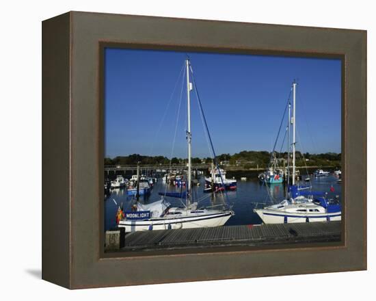 Old Town Quay, Lymington, Hampshire, England, United Kingdom, Europe-David Hughes-Framed Premier Image Canvas