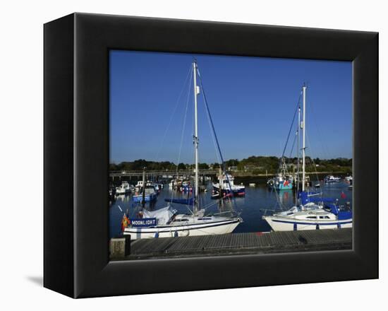 Old Town Quay, Lymington, Hampshire, England, United Kingdom, Europe-David Hughes-Framed Premier Image Canvas