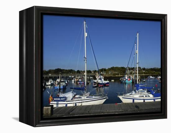 Old Town Quay, Lymington, Hampshire, England, United Kingdom, Europe-David Hughes-Framed Premier Image Canvas