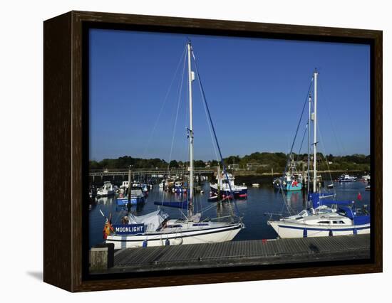 Old Town Quay, Lymington, Hampshire, England, United Kingdom, Europe-David Hughes-Framed Premier Image Canvas