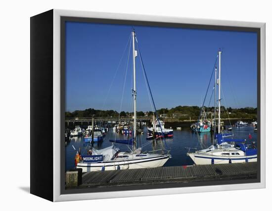 Old Town Quay, Lymington, Hampshire, England, United Kingdom, Europe-David Hughes-Framed Premier Image Canvas