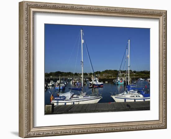 Old Town Quay, Lymington, Hampshire, England, United Kingdom, Europe-David Hughes-Framed Photographic Print