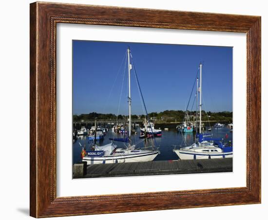 Old Town Quay, Lymington, Hampshire, England, United Kingdom, Europe-David Hughes-Framed Photographic Print