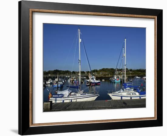 Old Town Quay, Lymington, Hampshire, England, United Kingdom, Europe-David Hughes-Framed Photographic Print