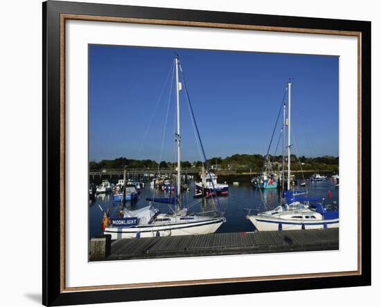 Old Town Quay, Lymington, Hampshire, England, United Kingdom, Europe-David Hughes-Framed Photographic Print