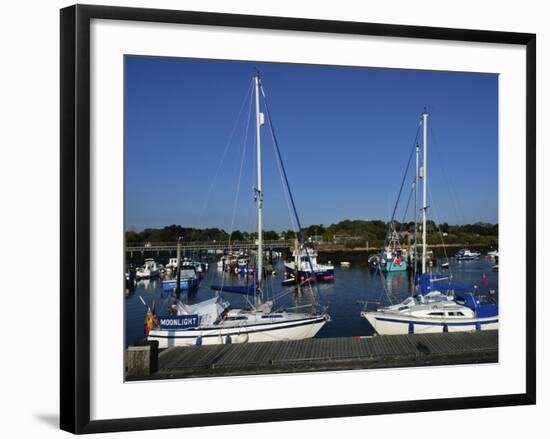 Old Town Quay, Lymington, Hampshire, England, United Kingdom, Europe-David Hughes-Framed Photographic Print