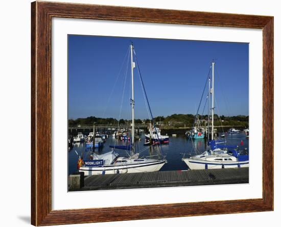 Old Town Quay, Lymington, Hampshire, England, United Kingdom, Europe-David Hughes-Framed Photographic Print