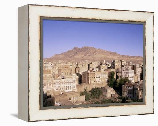 Old Town, Sana'A, Unesco World Heritage Site, Republic of Yemen, Middle East-Sergio Pitamitz-Framed Premier Image Canvas